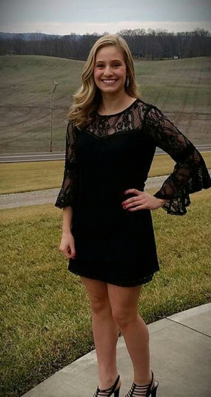 BCX Black Lace Dress - Picture 2 of 4